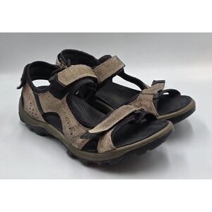 Ecco Receptor Men's 11 - 11.5 Hiking Gorpcore Outdoor Normcore Leather Sandals